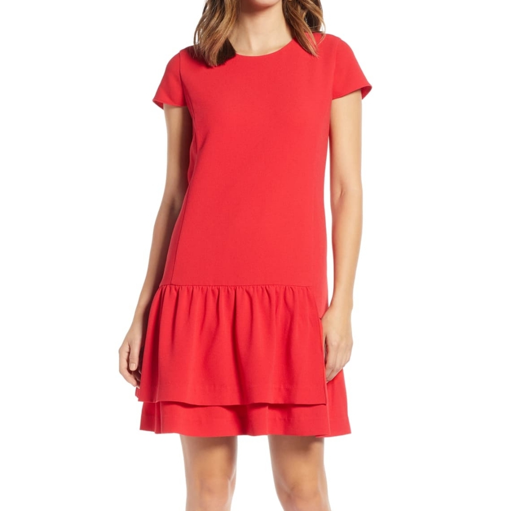 1901 NORDSTROM Red Women's Size Large Dress